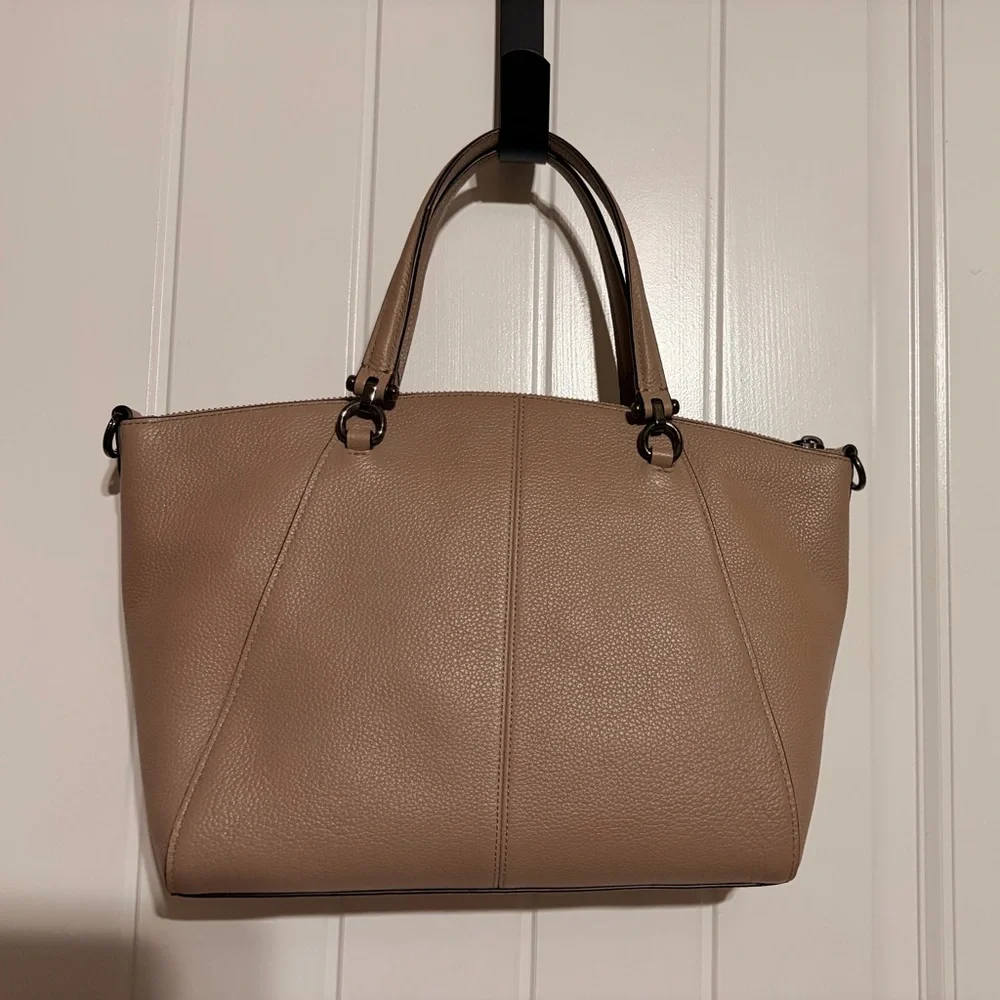 Coach Prairie Satchel Tan Pebbled Leather - Picture 2 of 4